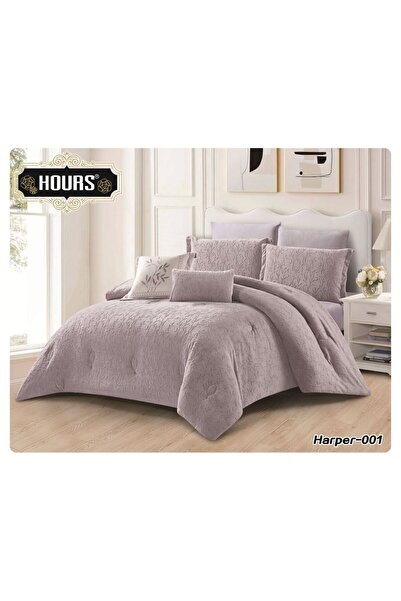HOURS مفرش الشتاء Harperالفاخرنفرين 6 قطع مخمل على فرو للفخامه عنوان