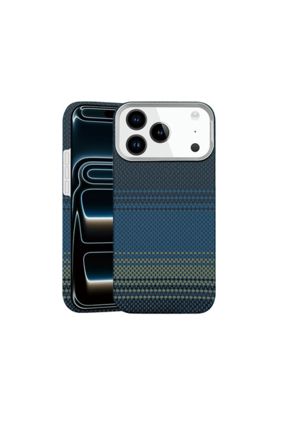 Maxcell Husa Aramid PTK » iPhone 17 Pro Max, fibră Kevlar cu MagSafe, Stripe ...