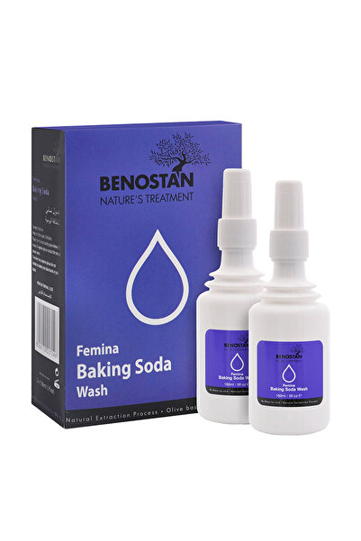 BENOSTAN غسول فيمينا بصودا الخبز، عبوتان × 150 مل