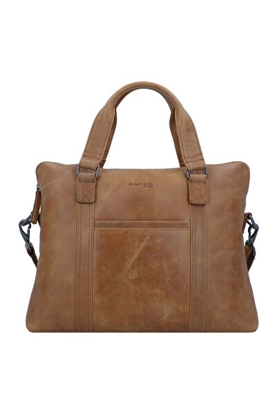 Greenland Nature Light Aktentasche Leder 38 cm Laptopfach