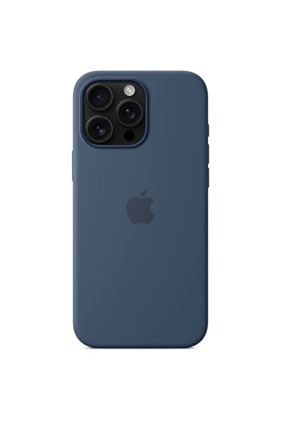 Apple Silicone Case with MagSafe for iPhone 16 Pro Max - Denim