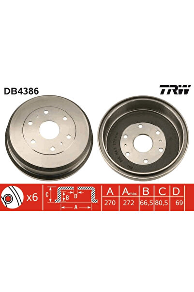 TRW Tambur Frana Toyota Granvia/Hiace 4 Bus/Hiace 4 Caroserie