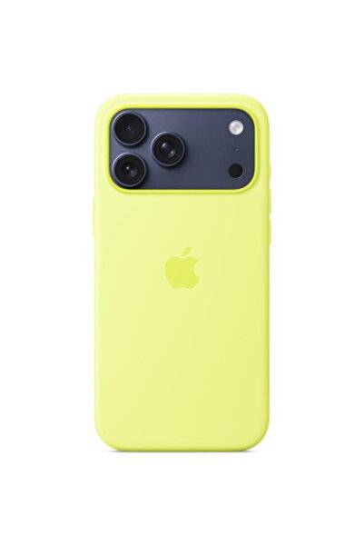 Apple Protective Silicone Case with MagSafe for iPhone 17 Pro Max, Neon Yellow