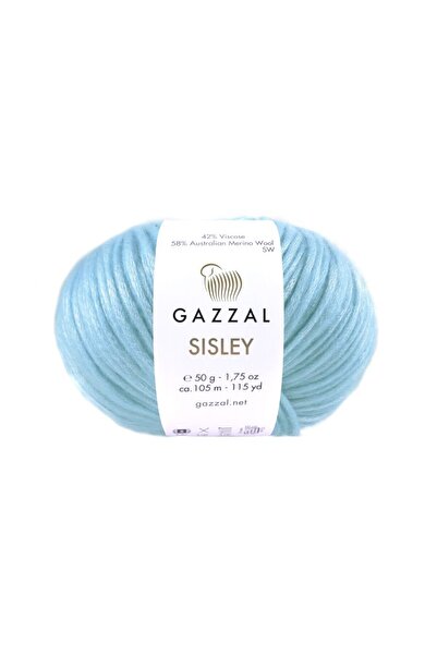 Gazzal Sisley 58% Merino Wool 42% Viscose – 50 g 105 m Shiny Knitting Yarn -5...