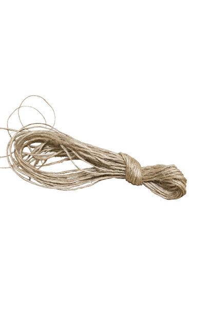 Mçb Group Sarılmış İnce Jüt İp 10 Metre Hasır İpi, Bağlama İpi , Çuval İpi, K...