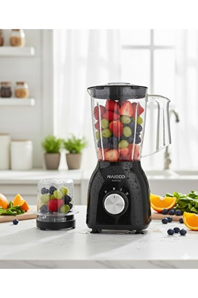 Generic NAIECO 800W Blender & Smoothie Maker 1.5L with Multi Mill Grinder