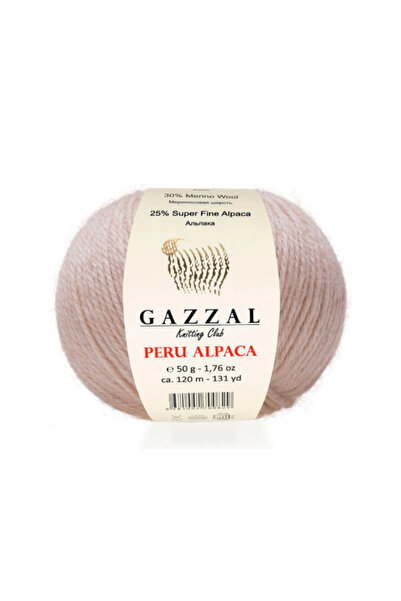 Gazzal Ață de tricotat manual din alpaca din Peru 50 gr 120 m 25% alpaca 30% lână merino 45% acrilic 2306