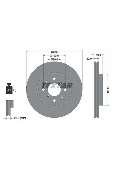TEXTAR Disc Frana Suzuki Swift 4