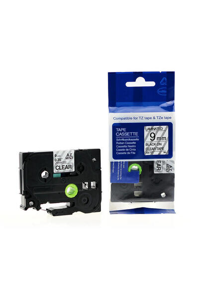 PUUN label tape cassette شريط كاسيت 9 مم أبيض وأسود