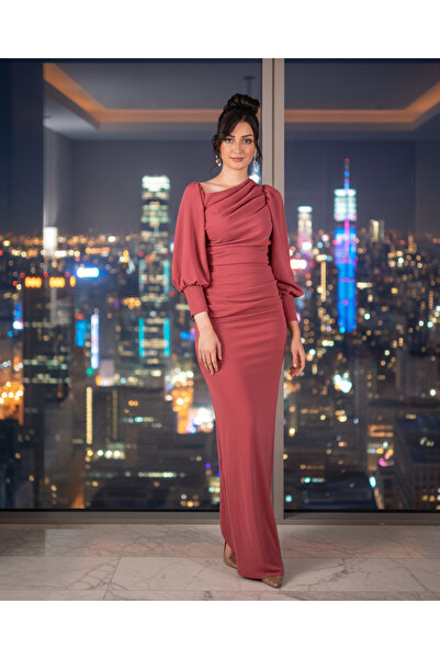 MQ فستان سهرة ماكسي كات اوت