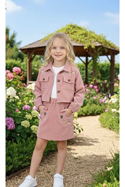 zavera for kids Set de bumbac 100% piese din catifea brodată cu flori pentru ...