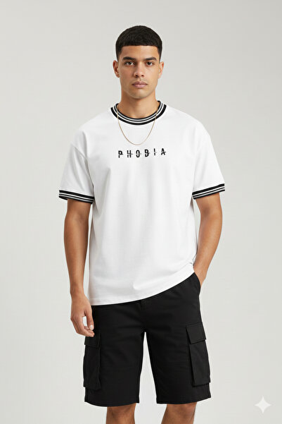 FUWEAR Нова колекция Оверсайз тениска с ръчно изписан принт и релефни ребра