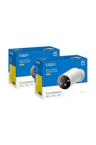 tapo Set 2 x Cameră TP-Link C425, 4MP, 2K QHD 2560x1440, Viziune nocturnă Full Color