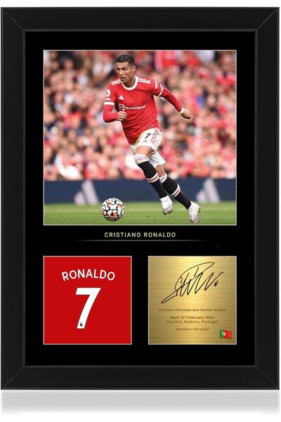 ALAYRA International صورة مطبوع موقعة بحجم A4، هدية مثالية لعشاق الرياضة، مقا...