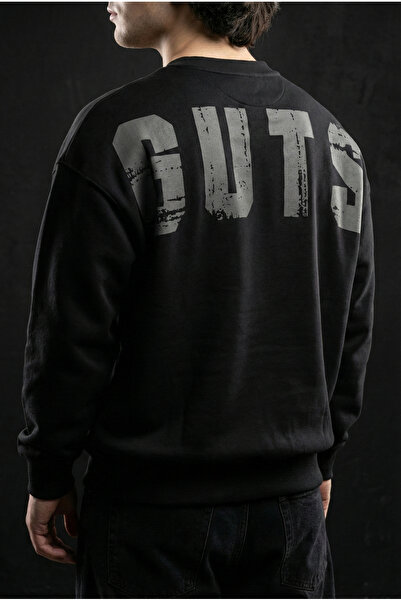 Liber Guts - سترة رياضية سوداء فاخرة مصنوعة من القطن بنسبة 100%