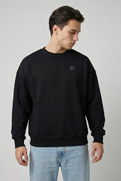 Liber سترة رياضية سوداء فاخرة مصنوعة من القطن بنسبة 100%