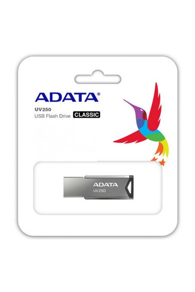 Adata Memorie USB UV250, 16GB, 2.0, Metalic, Argintiu
