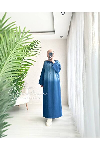 MasterPiece FERMUARLI DENİM ELBİSE