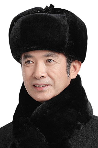 EFAYN.RO Caciula de barbati, prindere in doua moduri, model calduros cu urech...