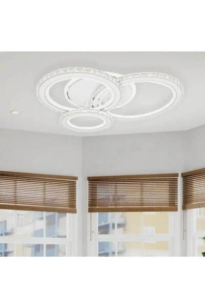 OEM NOVA ROTONDA RGB LED Chandelier with Remote & Crystals, 154W, 3 Rings, Di...