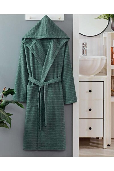 VENTİ VENTİSCA Star Yumuşak Pamuklu Kapşonlu Bornoz