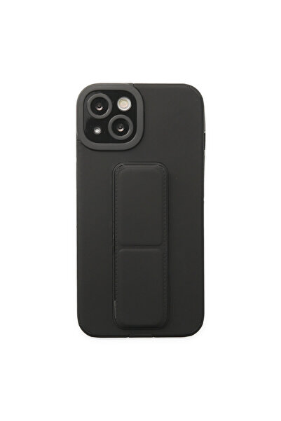 NewFace حافظة آيفون 14 بلس ميجا ستاند سيليكون - أسود