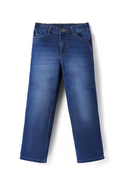 Pine kids Woven Full Length Washed Denim Jeans - Blue