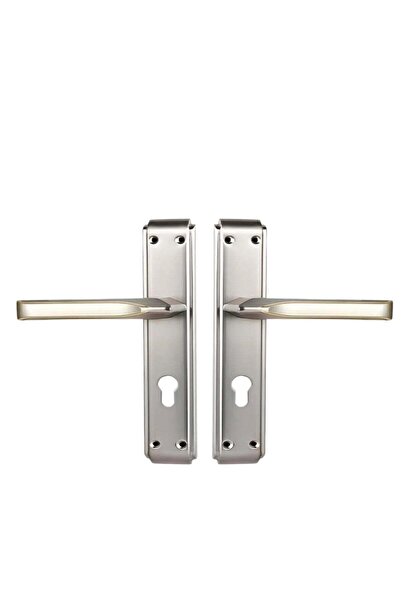 KANA طقم مقابض أبواب عصرية – مقابض متينة من سبائك الألومنيوم المطلية بالكروم ...