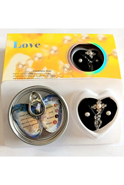 aeneas Set colier cu perle, inel și cercei