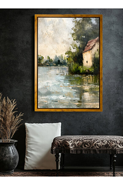 ALAYRA International لوحة جدارية قماشية جميلة بإطار خشبي مصمم خصيصًا – 30 × 4...