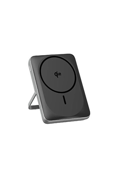 RavPower راف باور - بطارية متنقلة بقوة 15 واط بسعة 10000 ملي امبير ماج سيف شحن لاسلكي منافذ تايب سي - اسود