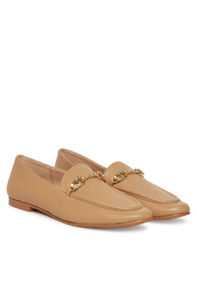 TWINSET mocasini femeie Camel
