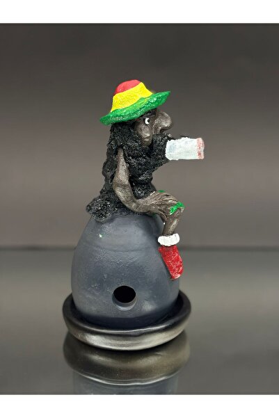 KirLiNova Bob Marley Figürlü Biblo Tütsülük – El Yapımı Dekoratif Biblo