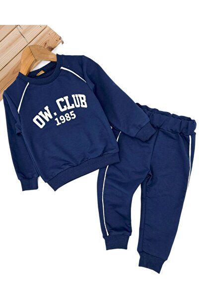 VOY KİDS Băiat de tranziție 2 fire B cu imprimeu 2 piese A set 2-3-4-5-6 ani Set de trening