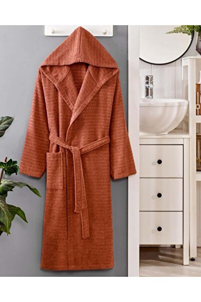 VENTİ VENTİSCA Star Yumuşak Pamuklu Kapşonlu Bornoz