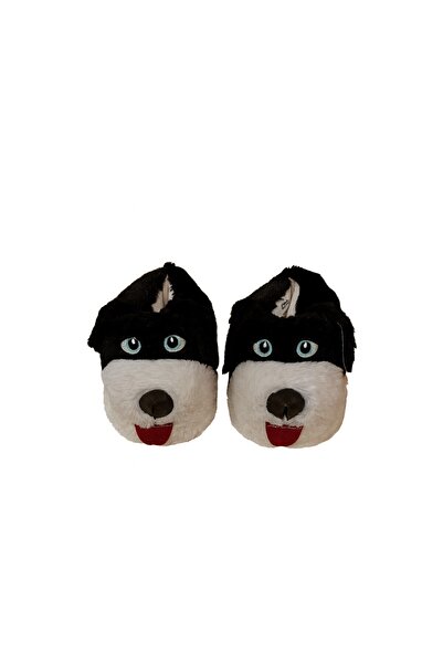 LeylArt Dog-Shaped Plush Slippers - Plush, Unisex Slippers, Warm House Slippers, Comfortable Casual Slippers
