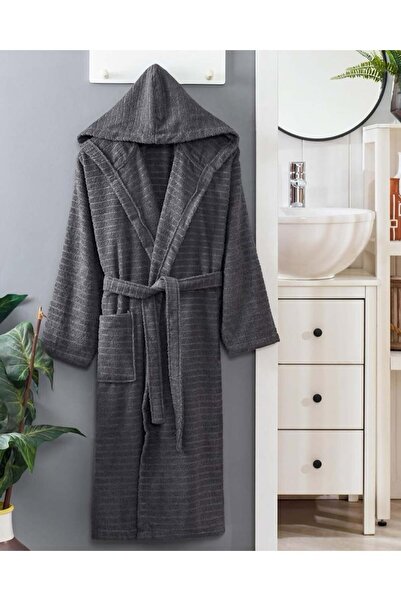 VENTİ VENTİSCA Star Yumuşak Pamuklu Kapşonlu Bornoz