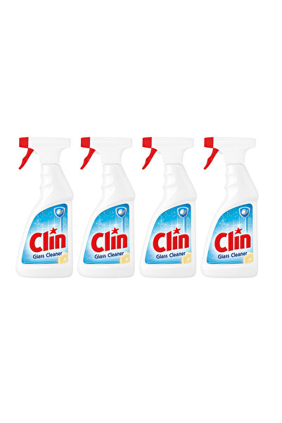 Clin 4 ADET Cam Temizleyici Sprey 500 ml Limon