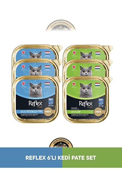 Reflex Plus Alutray Pate Msc Ringa ve Msc Morina Balıklı Yetişkin & Alutray P...
