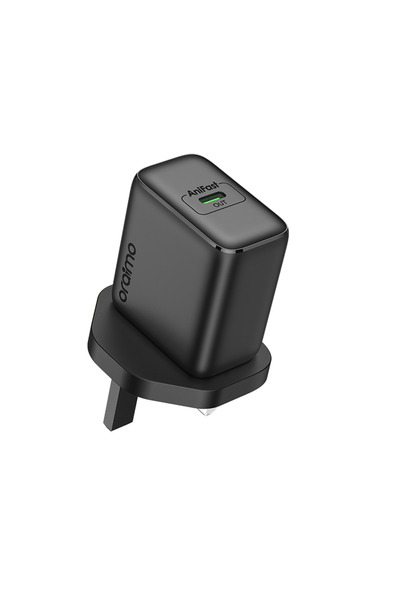 oraimo شاحن حائط بمنفذ USB-C بقوة 35 واط مع كابل - أسود