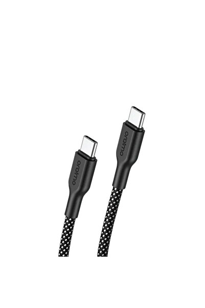 oraimo كابل شحن BroidLine Fabric USB-C إلى USB-C بطول 1 متر وقدرة 100 واط - أسود