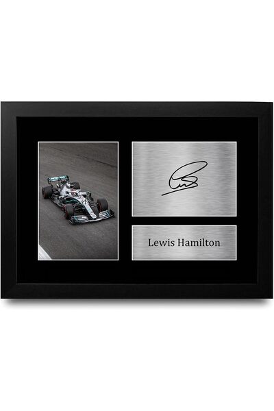 ALAYRA International هدية عرض صور موقعة بحجم A4 لمحبي سباقات الفورمولا 1 بدون...