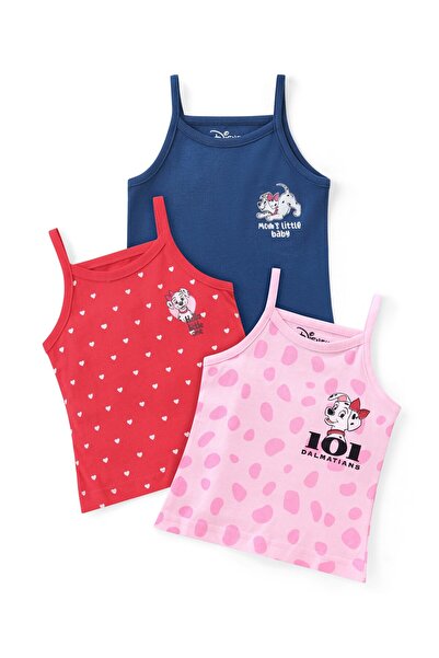 Babyhug Disney أكمام من القطن المحبوك مع قلب و 101 كلب دالماتي، حزمة من 3 قطع...