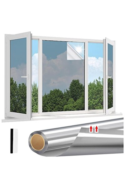 Linarun Window Solar Protection Film 75x200 cm — Mirror Effect, UV & Infrared...