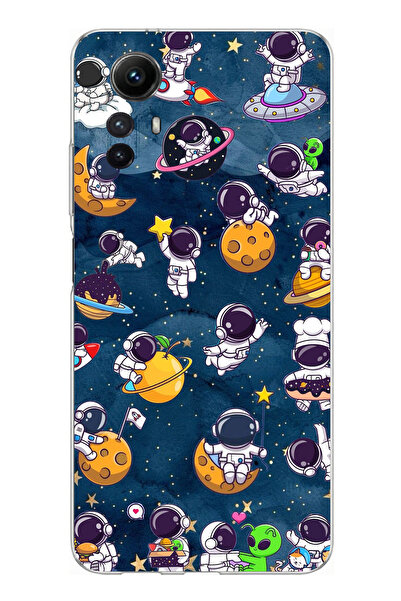 TechTree حافظة سيليكون متوافقة مع هاتف Redmi Note 12S من Little Astronauts In...