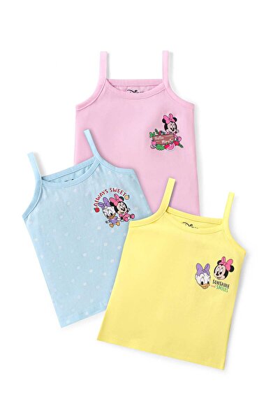 Babyhug Disney Single Jersey Knit Sleeves Slips Minnie Mouse Pack of 3 - Pink...