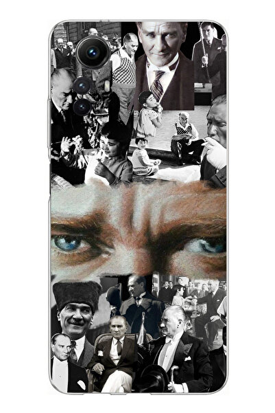 TechTree حافظة سيليكون متوافقة مع هاتف Redmi Note 12S من أتاتورك ملونة بتصميم...