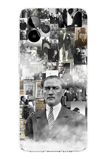 TechTree حافظة سيليكون متوافقة مع جي إم 24 برو من موستافا كمال أتاتورك كولاج مطبوع