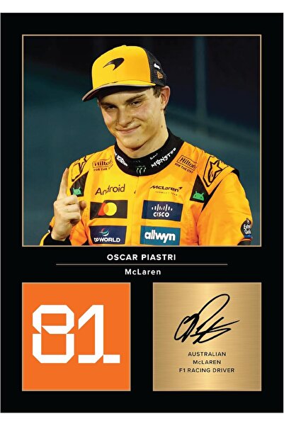 ALAYRA International هدية عرض صور موقعة بحجم A4 لمحبي سباقات الفورمولا 1 F1 م...