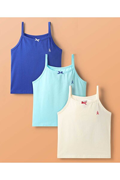 Pine kids مجموعة من 3 قطع ملابس داخلية بدون أكمام من القطن والإيلاستين مطبوع ...